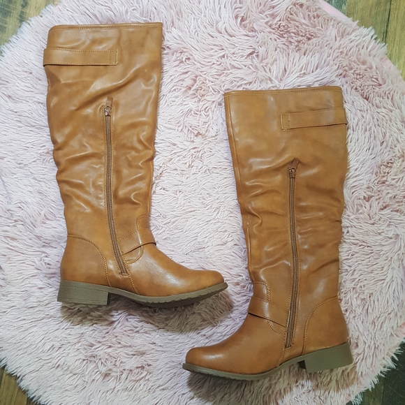 NWOT Riverberry Tan Mid-calf Riding Boots 6 - Picture 5 of 12